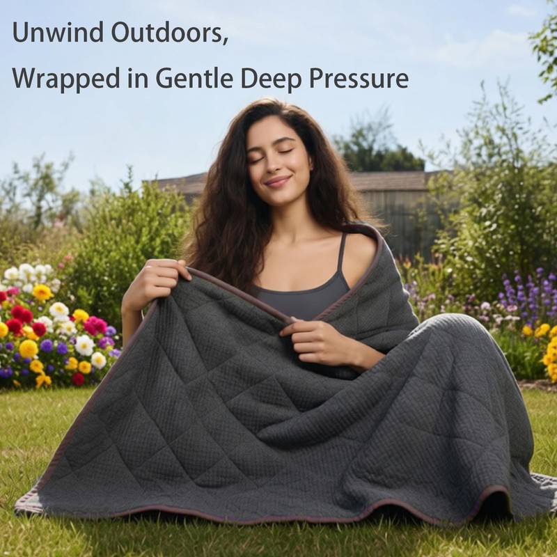 ZonLi 20lbs Weighted Blanket for Adults Sleeping, Double-Sided All Season