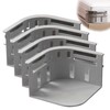 JXAXD Pack of 4 Bed Sheet Holders with Closure Strips,