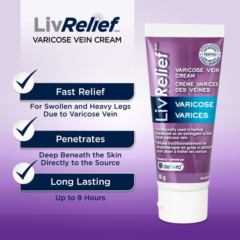 LivRelief Varicose Vein Cream (50g)