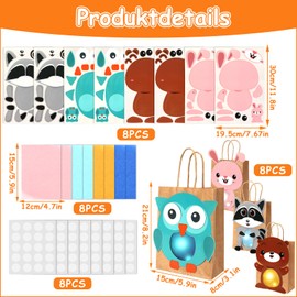 JUNEBRUSHS Lanterns Craft Set, 4 Lanterns for DIY Crafts Lantern DIY Lanterns Craft Set