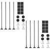 2 Sets Radiator Fan Zip Ties Clips Fan Mounting Kit,