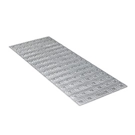 TATAY Bath Mat, Non-slip, PVC with Suction Cups, Resistant to Mold and Microbes, Anti-Bacterial, Barcelona Design, Grey. Measures 96 x 36 cm