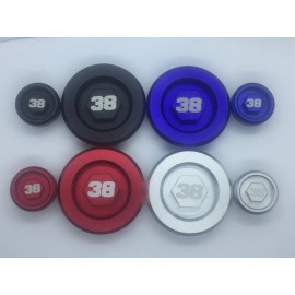 38 Motorsports BLUE 38 Motorsports Yamaha YFZ450R Raptor 700 700R Aluminum Engine Timing Plug