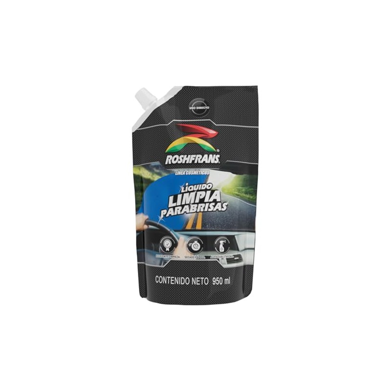 ROSHFRANS - Liquido Limpiaparabrisas de 0.950 L Uso Directo -