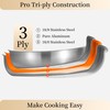 LOLYKITCH 14 Inch Tri-ply Stainless Steel Frying Pan with Lid