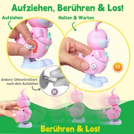 Befunsol Toys from 2 3 4 Years Girls Boys, 6 Pieces Wind Up Toy for Girls and Ages 2 Years, Cute Animals Children's Toy from 3 Years, Gift Girl Boy 2 3 4 5 Years