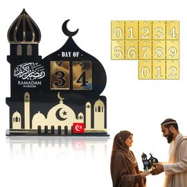Ramadan Calendar - Decorative Home Decor Countdown Calendar - Eid Mubarak Decoration - Ramadan Decoration Children - Exquisite Muslim Decoration - Perfect for Ramadan and Eid Celebrations