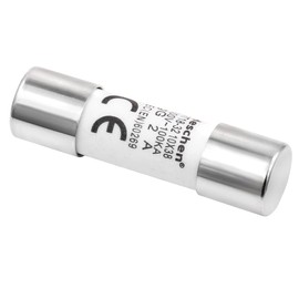 Heschen Cylindrical Ceramic Tube Fuse Link, RT18-32 (RO15), 10*38 mm, 2A 500V, CE, Pack of 20