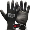 R MOVE 12 Pairs Work Gloves M Protective Polyurethane Gloves
