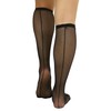 tobeinstyle Sheer de la mujer fishnet rodilla alta calcetines con