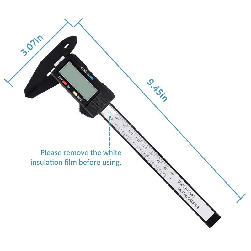 Digital Caliper, Adoric 0-6" Calipers Measuring Tool - Electronic Micrometer