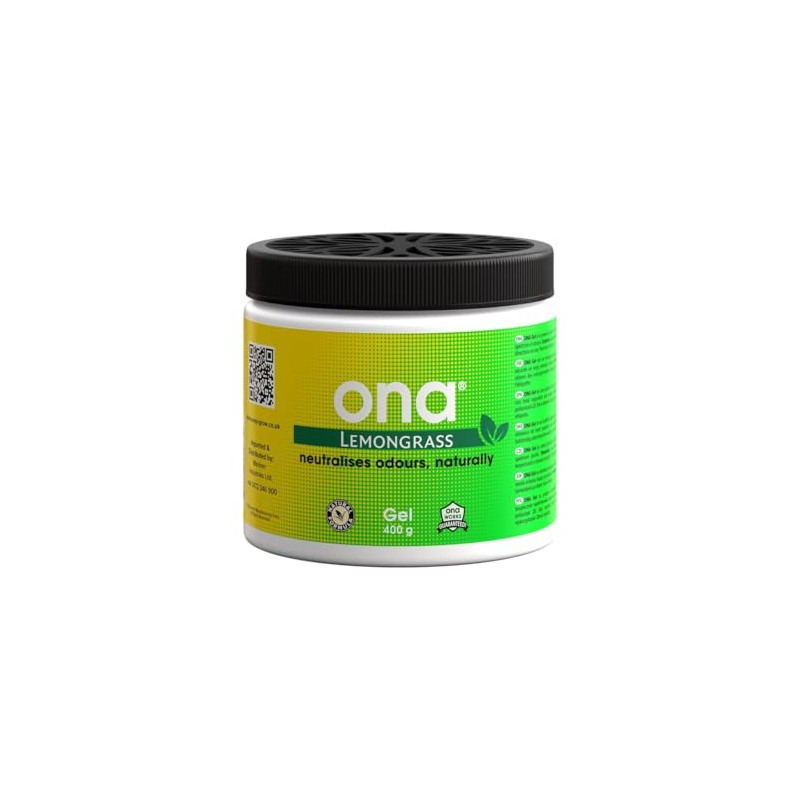 ONA Gel 400g Lemongrass - Natural Odour Neutraliser - Eliminate