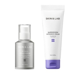 Skin & Lab Vegan Retinol Serum, 1.0 fl oz (30 ml) + Barrier Darm, Moist Cream, 3.4 fl oz (100 ml), Set of 2