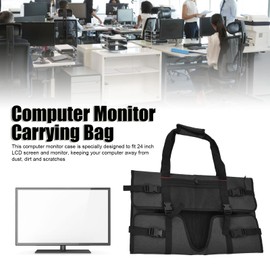 Travel Carrying Bag for 24" LCD Screen Monitor, Desktop Computer Protective Storage Carrying Case PC Gaming Monitor Dust Cover with Handle for 24" Screen and Monitors