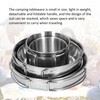 Outdoor Stainless Steel Cookware Set 5‑Piece Camping Portable Cooking Pots