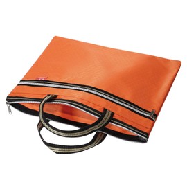 YOKIVE Waterproof Zipper Bag, Document Books Storage Tote Bags Tools Organizer Pouch, Great for Classroom Office(Orange)