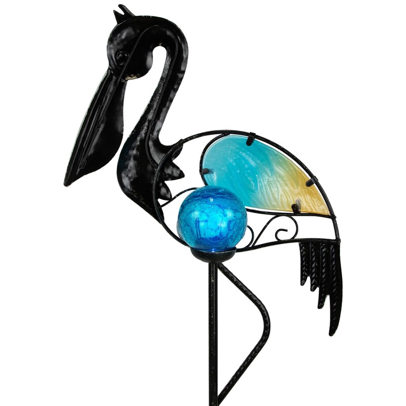 Solar Lighted Pelican Outdoor Garden Stake - 37.5"