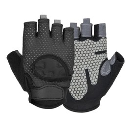 Weight Lifting Gloves Full Palm Protection, Gym Gloves for Men Women, Breathable Workout Gloves for Weightlifting, Cycling, Rowing, and Fitness Training (Large)