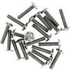 M4 (4mm x 25mm) Slot Mushroom Machine Screw (Bolt) (Crossed)