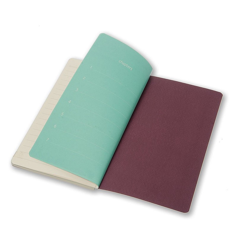 Moleskine Chapters Journal Plum Purple Slim Large Ruled