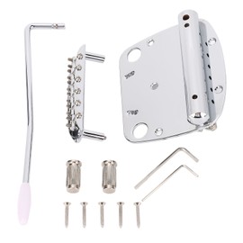 Guitar Tremolo Vibrato Bridge Tailpiece Set Vibrato Tailpiece and Tremolo Bridge for Mustang Guitar