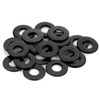 100 PCS #8 Black Flat Washer, 3/7" Outer Diameter, 304