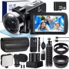 NBD Video Camera 4K 48MP Night Vision Camcorder Touch Screen