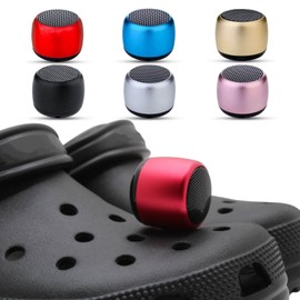 UUEENN Portable Mini Speaker RED, Bluetooth Clog Charm, Red