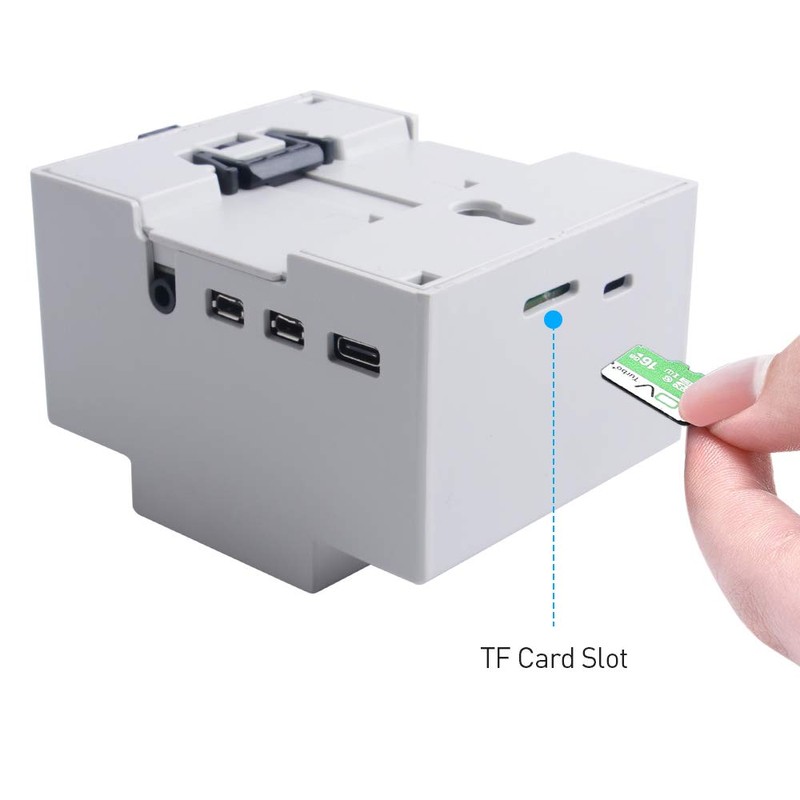 GeeekPi Case for Raspberry Pi 4, DIN Rail Case with