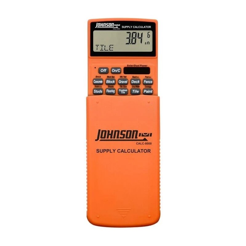 Johnson Supply Calculator for Home Improvement Preprogrammed Trade Functions