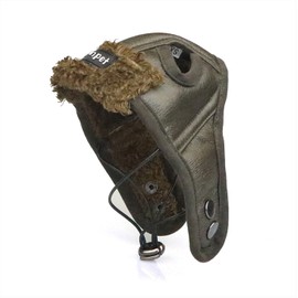Leconpet Dog Aviator Hat, Dog Winter Pilot Hat with Ear Flaps for Cold Weather (Small, Brown)