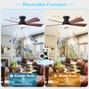 Depuley Modern Ceiling Fan with Light: 42-Inch Black Small Fans