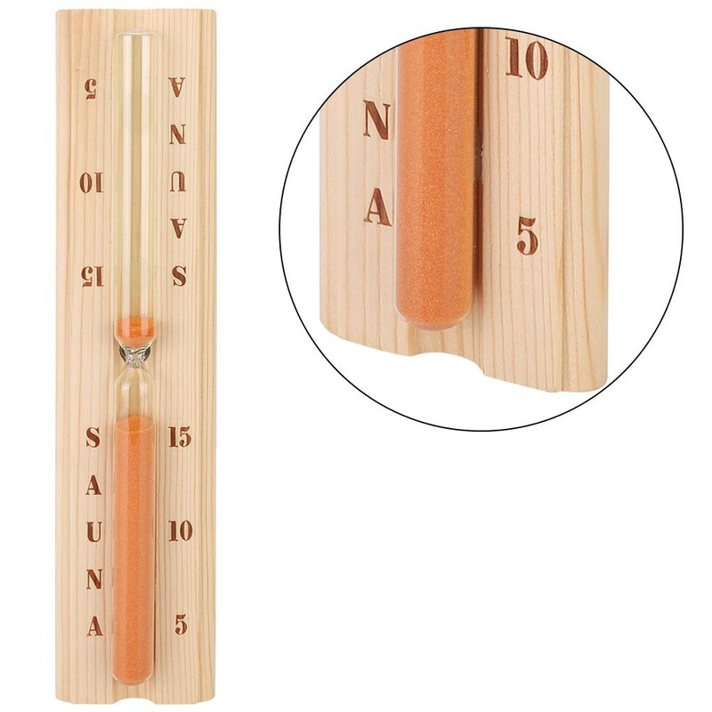 Wooden Sauna Timer for Spa Bath, Wall Mounted, Heat Resistant,