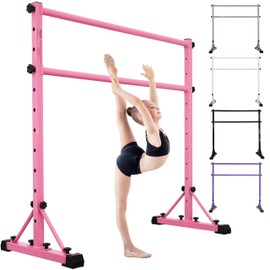 FC FUNCHEER Adjustable Ballet Barre,Portable Dance bar,Fitness Equipment for Dance & Balance Excercise,Super Sturdy for Balance Workout,Weight Limit 250 LBS