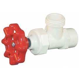 Boiler Drain Valve, 1/2 in, Slip, CPVC
