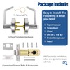 XMZ-DDUP Commercial Door Handle for Restroom, Vacant Occupied Bathroom Lock,