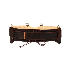 TOURBON Tool Belt, Work Belt, Leather, Padded, Tool Belt, Support Tool Belt, Carpenters, Electricians, Construction Workers
