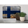 Tin Sign Finland Flag 30 x 20 cm Flag of