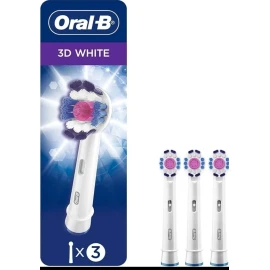 Oral-B 3d White Electric Toothbrush 3 Replacement Brush Heads, 2-Pack, 6 Total!