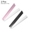 sourcing map 2pcs Folding Straight Ruler 30cm Metric Aluminum Alloy
