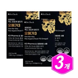 Doctor check DR CHECK One Purday Max Supercritical Altige Omega 3 30 capsules/3 pcs Omega 3 RTG OMEGA 3 / DR CHECK 원퍼데이 맥스 초임계 알티지 오메가3 30캡슐/ 3개 오메가쓰리 RTG OMEGA 3