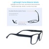 OLOMEE Reading Glasses 2.00 Oversized Large Square Men Readers Black