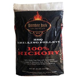 Lumber Jack 100% Hickory BBQ Grilling Pellets – 20 lbs.