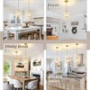 YSHomeStunn Gold Crystal Pendant Lights Kitchen Island 2-Pack Pendants Light