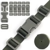 LEBATSION Buckles Straps Kit 1'' - 6 PCS Dual Side