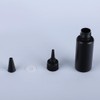 ccHuDE 25 Pcs 30ml Black Plastic Squeeze Bottles Empty Glue
