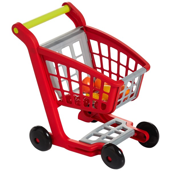 Ecoiffier Toys - 1225 - Supermarket Trolley for Children and Accessories - 100% Chef - 12 Pieces - From 18 Months - Made in France