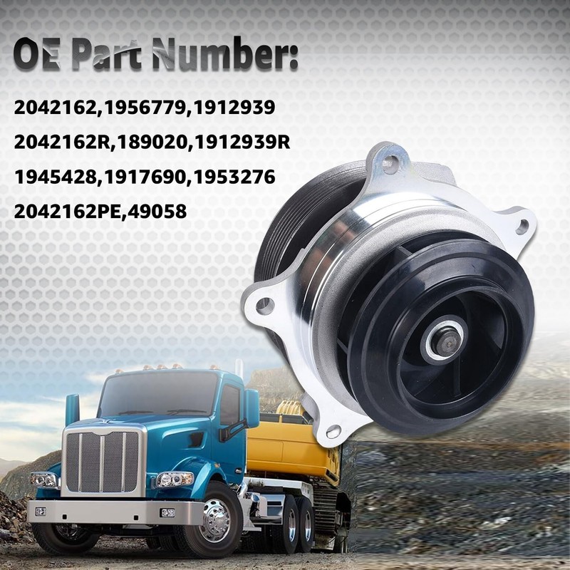 Blrack 2042162PE 2042162 Water Pump Fits for PACCAR/DAF MX-13 CF