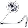 Body Candy Stainless Steel 1.57mm Clear Accent Micro Nose Stud