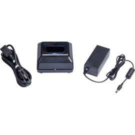 Brady M410 Label Printer Quick Charger, 110-240V AC Power Supply for Batteries with 12ft Cable, for BMP41, BMP61, M410 Industrial Portable Label Makers, 2.75" H x 4.5" W x 4" D